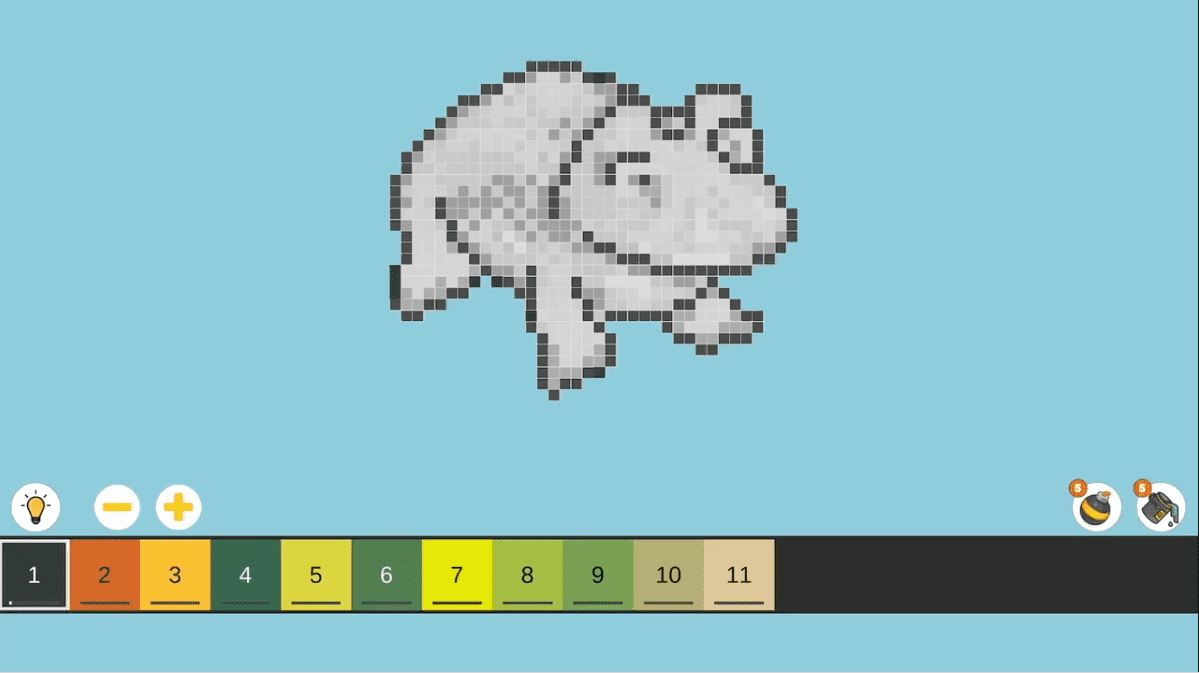 Color by Numbers: Pixel House - Play at Coolmath Games